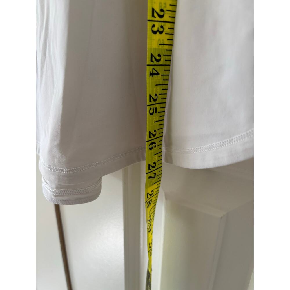 Lululemon White Racerback Athletic Tank Top Women’s Size XL Built In Mesh 80 - Picture 5 of 8